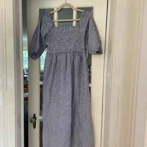 Striped smocked dress